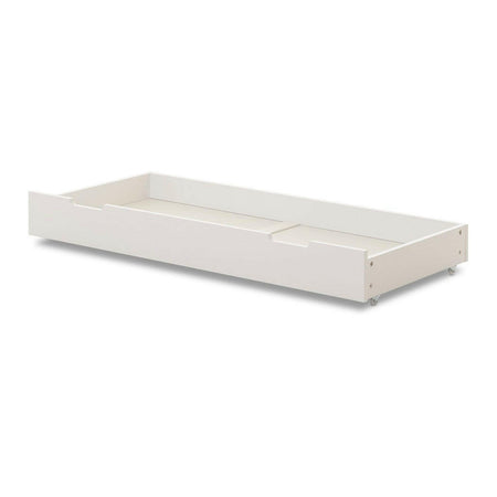Obaby Evie Under Drawer (140x70cm) White - showing the drawer`s wheels