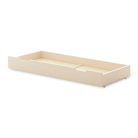 Obaby Evie Under Drawer (140x70cm) Cashmere - showing the drawer`s wheels