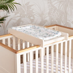 Obaby Evie Cot Top Changer - Cashmere - lifestyle image (cot bed not included)