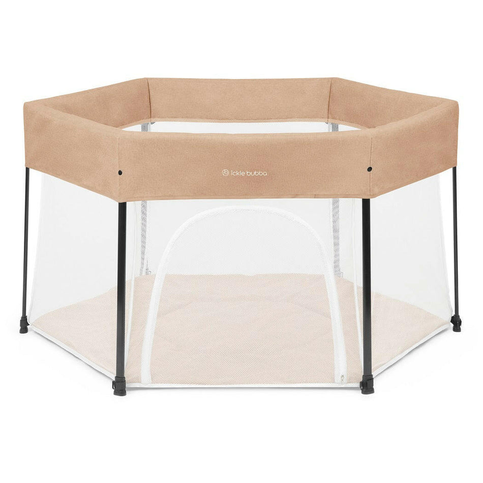 Ickle Bubba Fiesta Pop-Up Playpen - Biscuit - front view