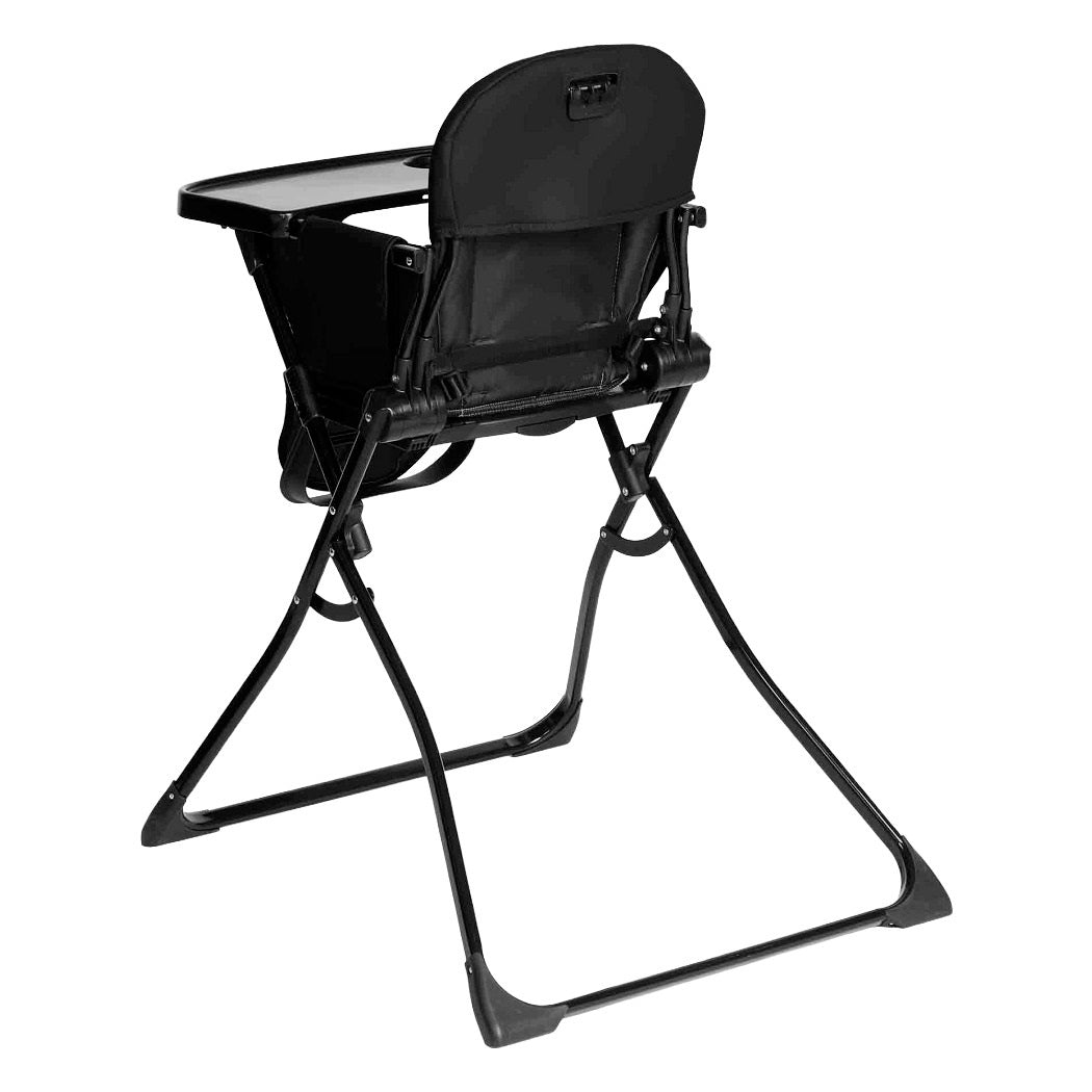 Ickle Bubba Flip Pro Magic Fold Highchair - Black - rear view