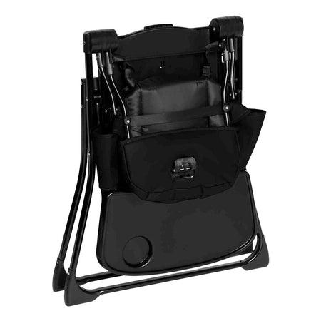 Ickle Bubba Flip Pro Magic Fold Highchair - Black - folded