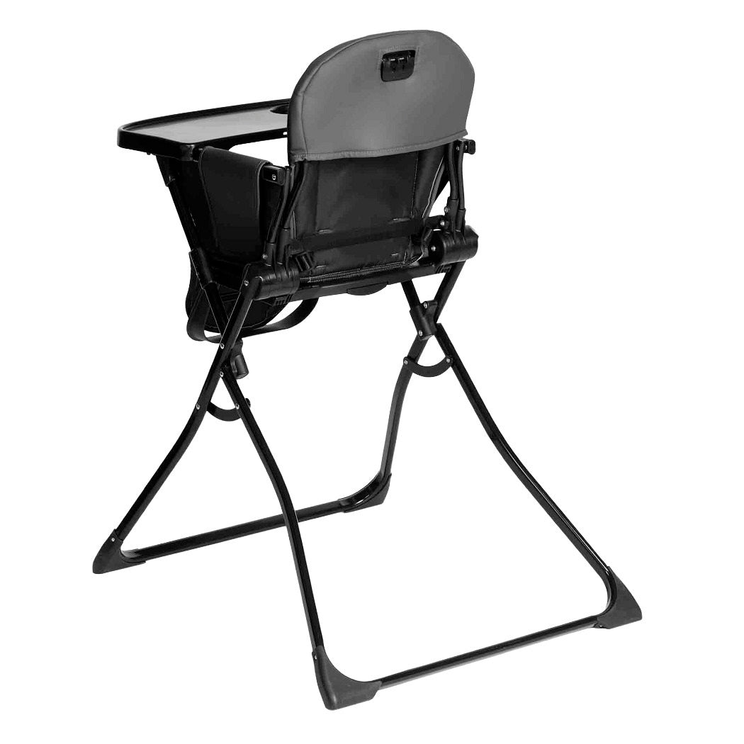 Ickle Bubba Flip Pro Magic Fold Highchair - Charcoal Grey - rear view