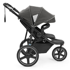 Ickle Bubba Venus Jogger Pro - Charcoal Grey - with hood extended