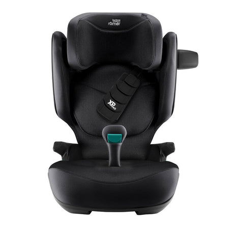Britax Kidfix PRO i-Size Car Seat - Style Carbon Black - front view with SICT extended