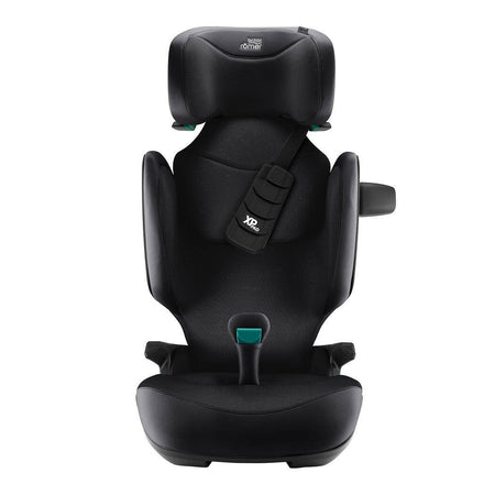 Britax Kidfix PRO i-Size Car Seat - Style Carbon Black - front view with headrest fully raised