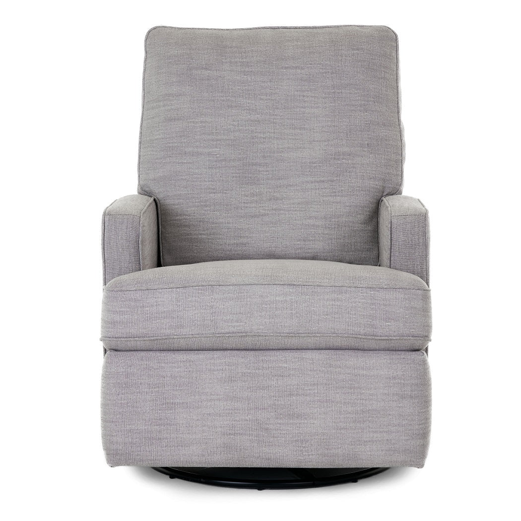 Obaby Madison Swivel Glider Recliner Nursing Chair - Pebble - front view