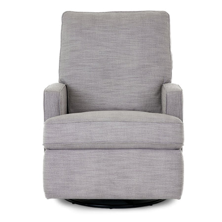 Obaby Madison Swivel Glider Recliner Nursing Chair - Pebble - front view