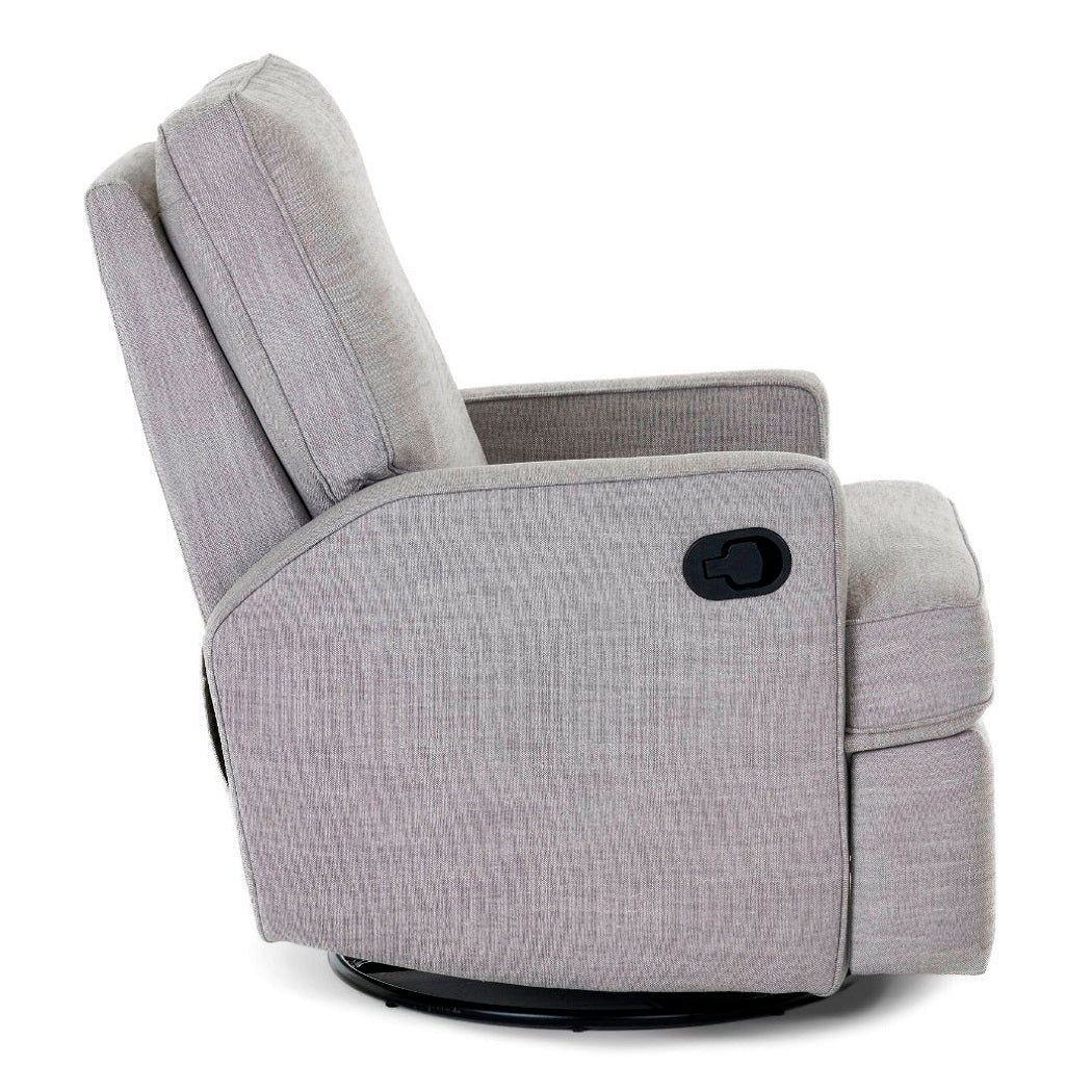 Obaby Madison Swivel Glider Recliner Nursing Chair - Pebble - side view