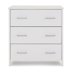 Obaby Nika Changing Unit - White Wash - shown without changing top as chest of drawers