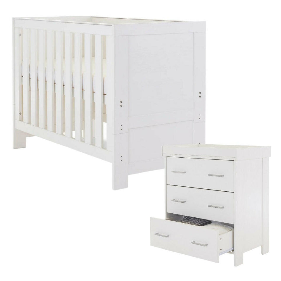 Obaby Nika MINI 2 Piece Room Set - White Wash