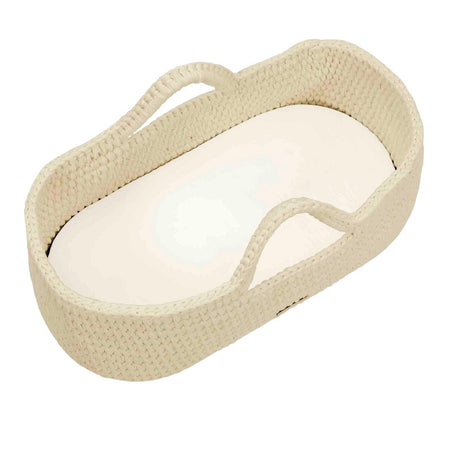 Ickle Bubba Nova Moses Basket - Buttercream basket with mattress
