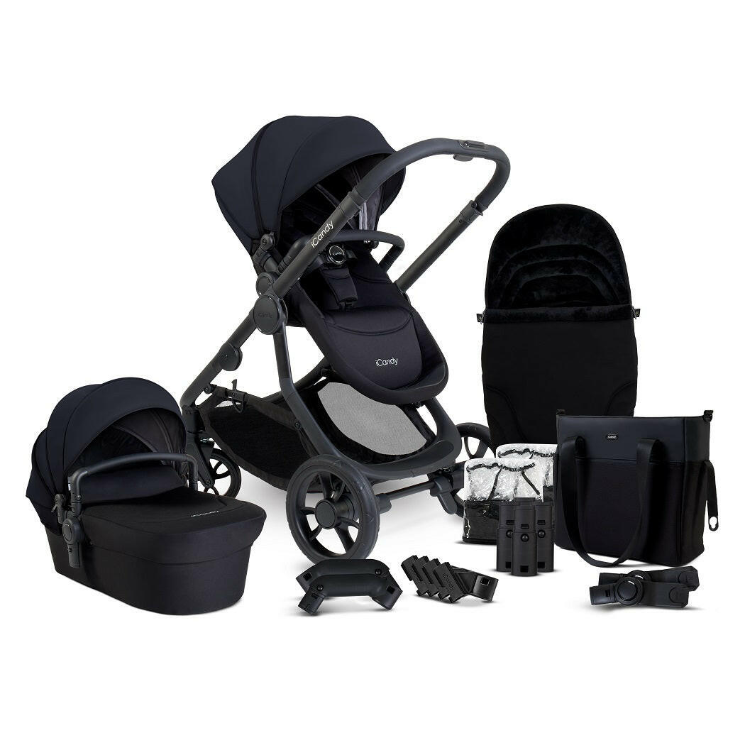 iCandy Orange 4 Combo Bundle - Black Edition - showing the included items