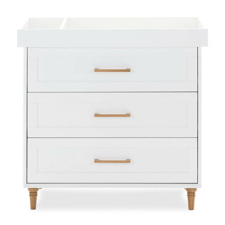 Obaby Orla Changing Unit - White with Oak - shown with its changing top