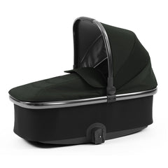 BabyStyle Oyster 3 LUXURY Bundle with Maxi-Cosi Pebble 360 Pro (Black Olive) - showing the carrycot with its matching hood and apron