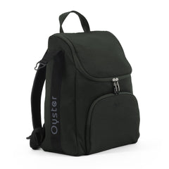 BabyStyle Oyster 3 Gunmetal LUXURY Bundle (Black Olive) - showing the included matching backpack style changing bag