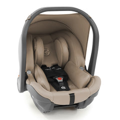 BabyStyle Oyster 3 Gunmetal ESSENTIAL Bundle (Butterscotch) - showing the included matching Oyster Capsule Infant Car Seat