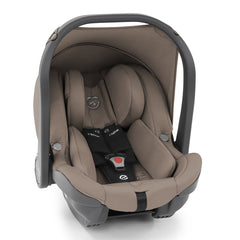 BabyStyle Oyster 3 Bronze LUXURY Bundle - 7 Piece (Mink) - showing the included matching Capsule Infant Car Seat with its newborn insert