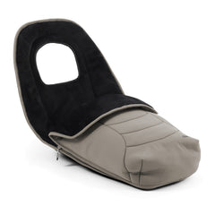 BabyStyle Oyster 3 Gunmetal LUXURY Bundle (Stone) - showing the included matching footmuff