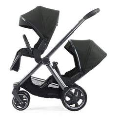 BabyStyle Oyster 4 Tandem Pushchair - Black Olive - with both seat units