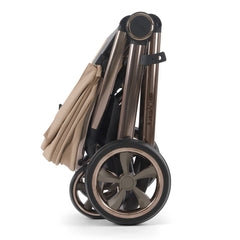 BabyStyle Oyster 4 - Fawn - Pushchair, side view folded