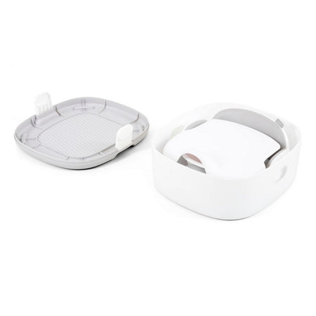 BabyStyle Oyster 4in1 Potty - White - potty inside storage box with its lid