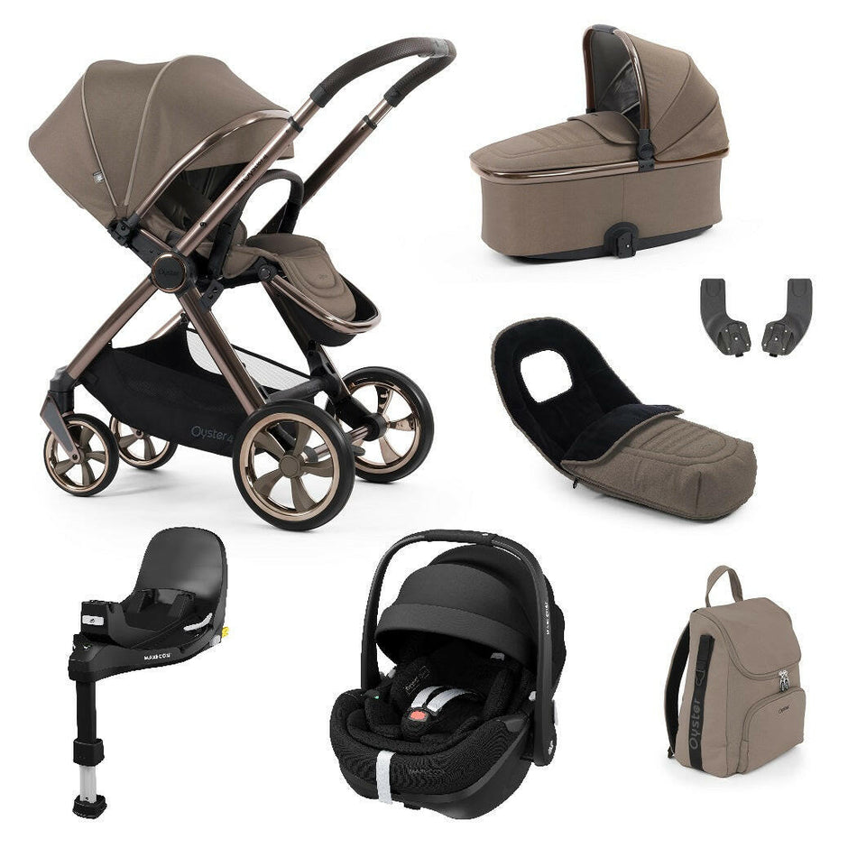 BabyStyle Oyster 4 Luxury Bundle with Maxi-Cosi Pebble 360 Pro² - Mink - included items