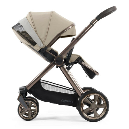 Oyster4 Pushchair - Buttermilk - side view, parent-facing