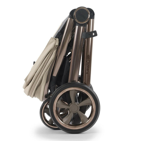 Oyster4 Pushchair - Buttermilk - folded
