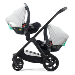 Oyster 4 Twin Pushchair - Jubilee - with two car seats