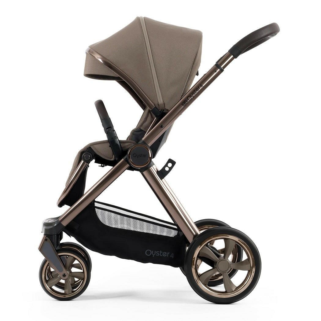 Oyster4 Pushchair - Mink - side view, forward-facing