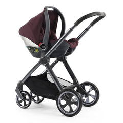 BabyStyle Oyster 4 Capsule i-Size Infant Carrier - Mulberry - fitted onto chassis