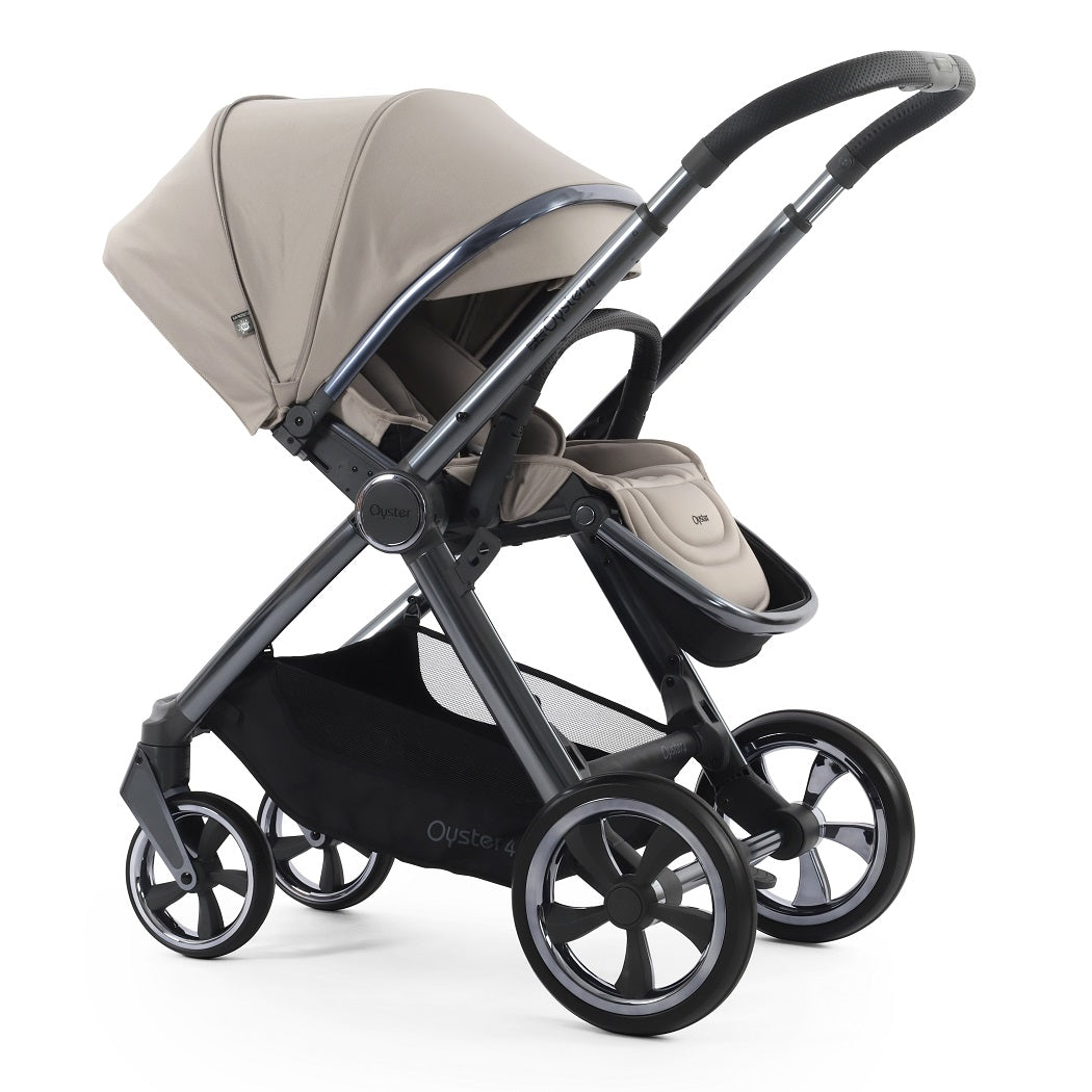 Oyster4 Pushchair - Stone - parent-facing