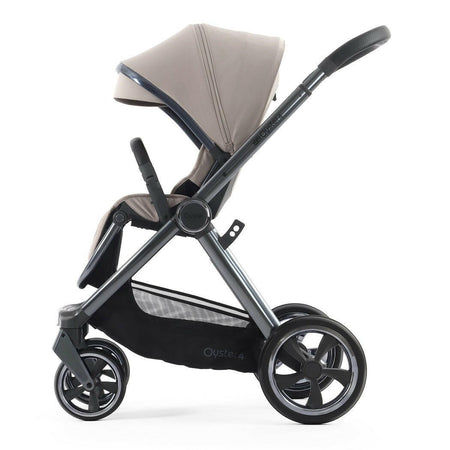 Oyster4 Pushchair - Stone - side view, forward-facing