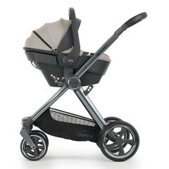 Oyster Gravity+ Gunmetal Chassis with Capsule 360 Infant Car Seat - Stone