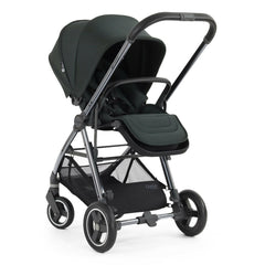 Oyster Gravity+ Stroller -  Black Olive - parent-facing