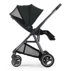 BabyStyle Oyster Gravity+ Stroller -  Black Olive - parent-facing side view