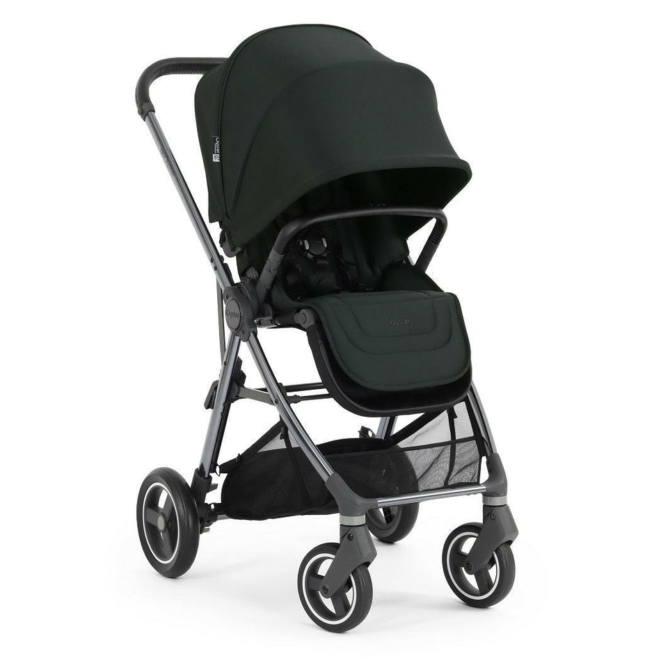 Oyster Gravity+ Stroller -  Black Olive - forward-facing
