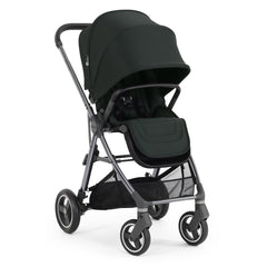 BabyStyle Oyster Gravity+ Stroller -  Black Olive - shown forward-facing
