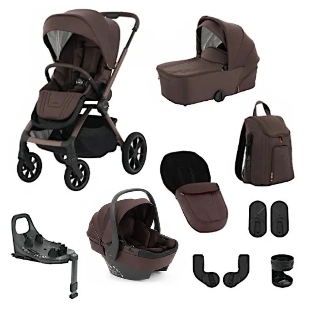 Oyster Vee Travel System - Chocolate - included items