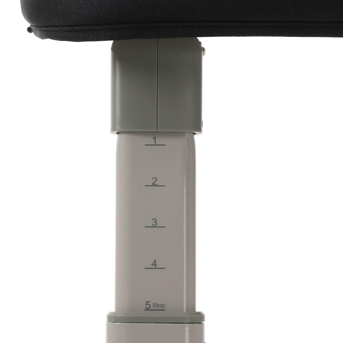 BabyStyle Oyster Wiggle Co-Sleeper Bedside Crib - Carbonite - five height positions