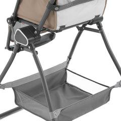 Oyster Highchair - Mink - storage basket