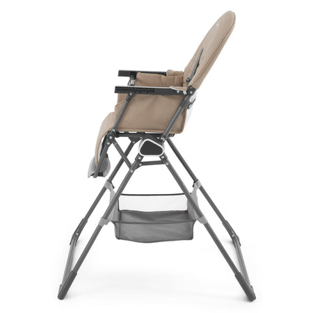 Oyster Highchair - Mink - side view, without trays