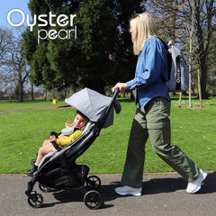 BabyStyle Oyster Pearl Stroller (Moon) - lifestyle image