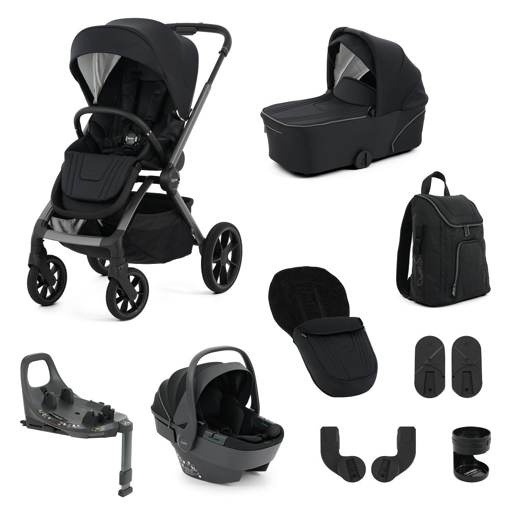 Oyster Vee Travel System - Liquorice - included items