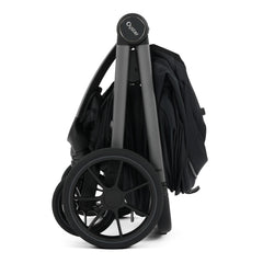 Oyster Vee Pushchair - Liquorice - folded