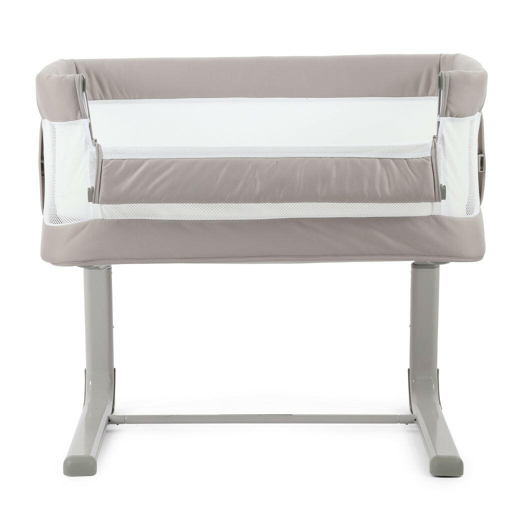 BabyStyle Oyster Wiggle Co-Sleeper Bedside Crib - Stone - front view