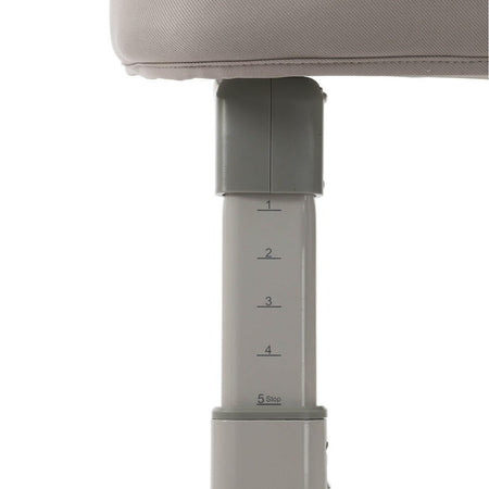 BabyStyle Oyster Wiggle Co-Sleeper Bedside Crib - Stone - five height positions