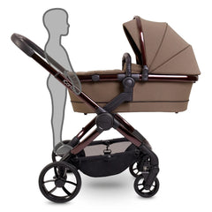 iCandy Peach 7 Pram Pushchair Complete Bundle (Coco) - showing the pram with its integrated ride-on board