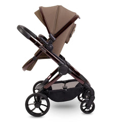 iCandy Peach 7 Pram Pushchair Complete Bundle (Coco) - showing the seat unit and chassis together as the pushchair in parent-facing mode